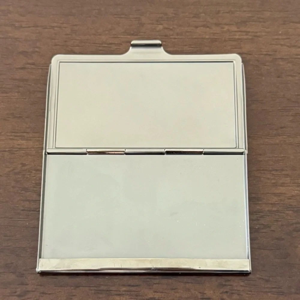 NEW Mens Custom Engraved Silver Metal Card Case Wallet “MGM Pepsi’s #1 Man”